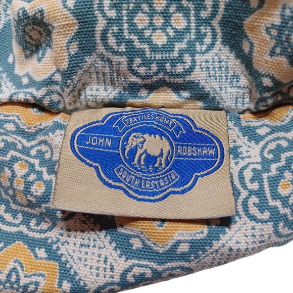 John Robshaw 100% Cotton Hand Block Printed Std Pillow Shams Global Boho Artisan - Picture 6 of 7